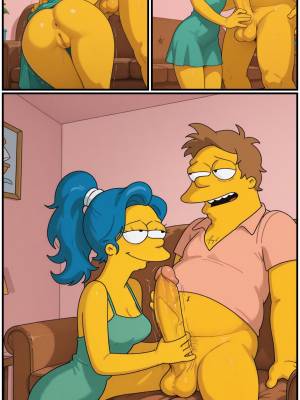 Unexpected Company: Marge x Barney Porn Comics english 03
