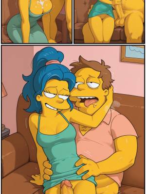 Unexpected Company: Marge x Barney Porn Comics english 10