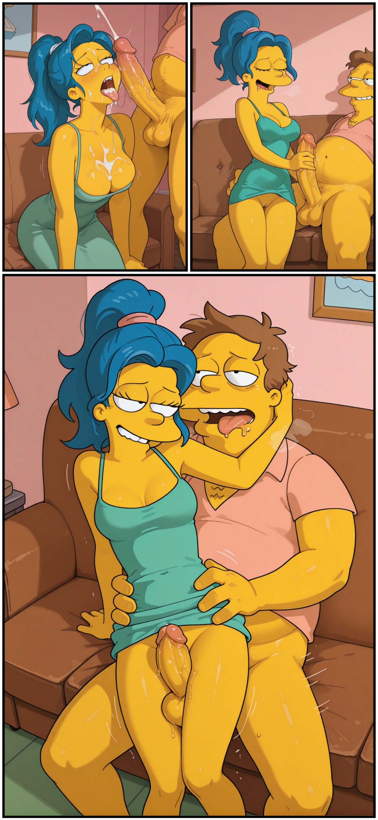 Unexpected Company: Marge x Barney Porn Comics english 10