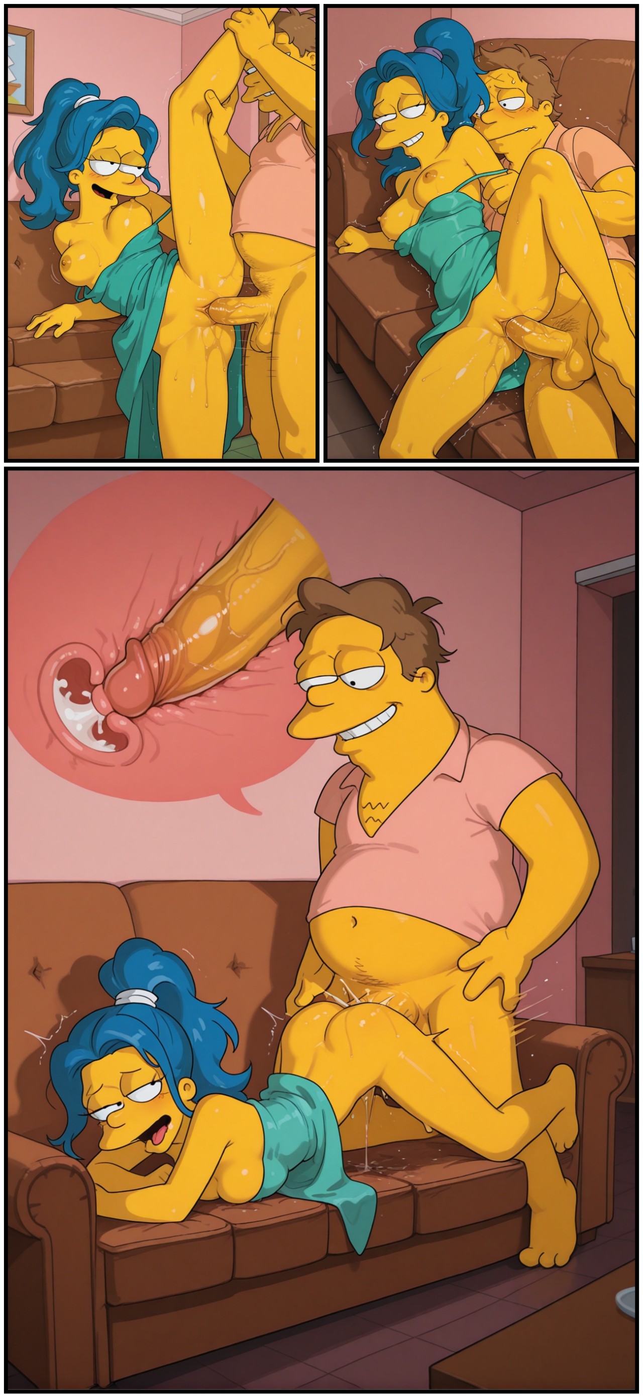 Unexpected Company: Marge x Barney Porn Comics english 18