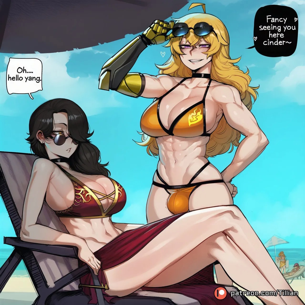 Yang Xiao Long x Cinder Fall Porn Comics english 02