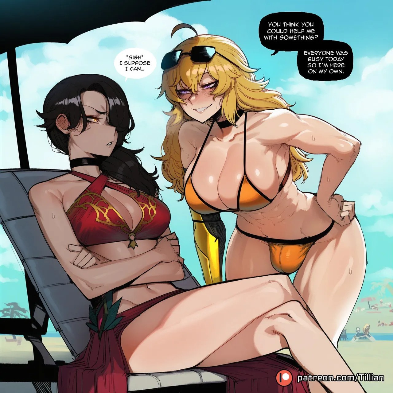 Yang Xiao Long x Cinder Fall Porn Comics english 03