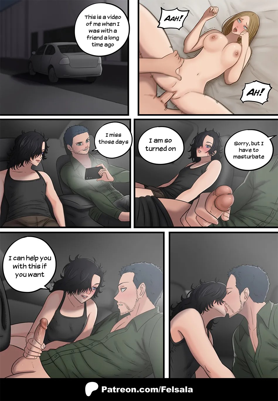 A Night With My Friend Porn Comics english 03