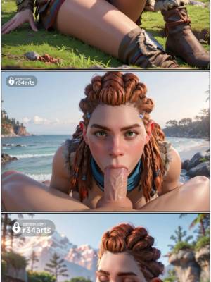 AI Generated: Aloy Porn Comics english 04