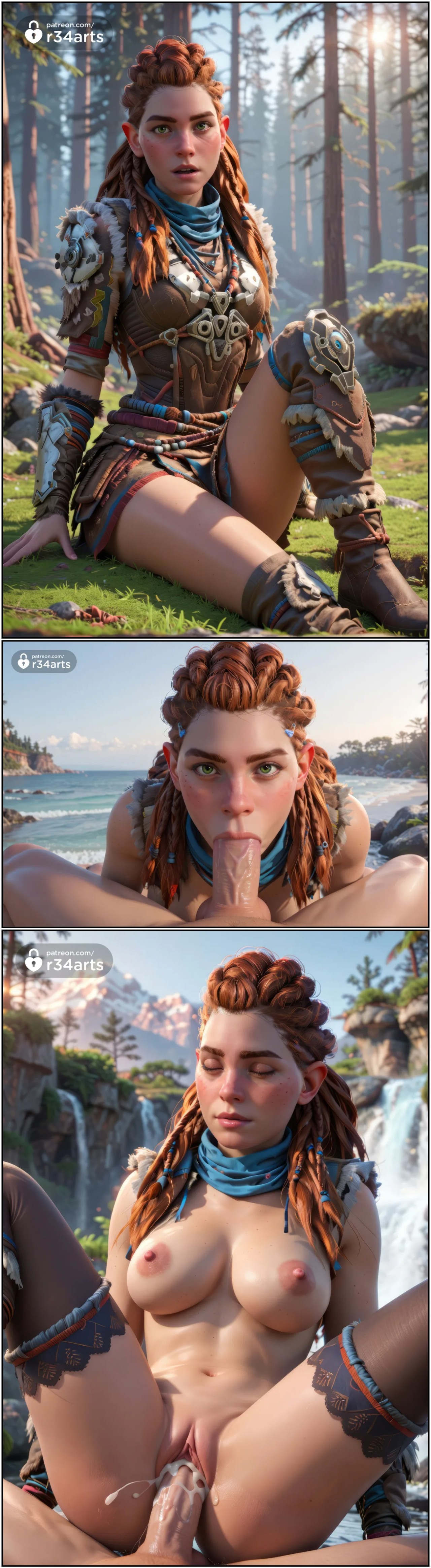 AI Generated: Aloy Porn Comics english 04