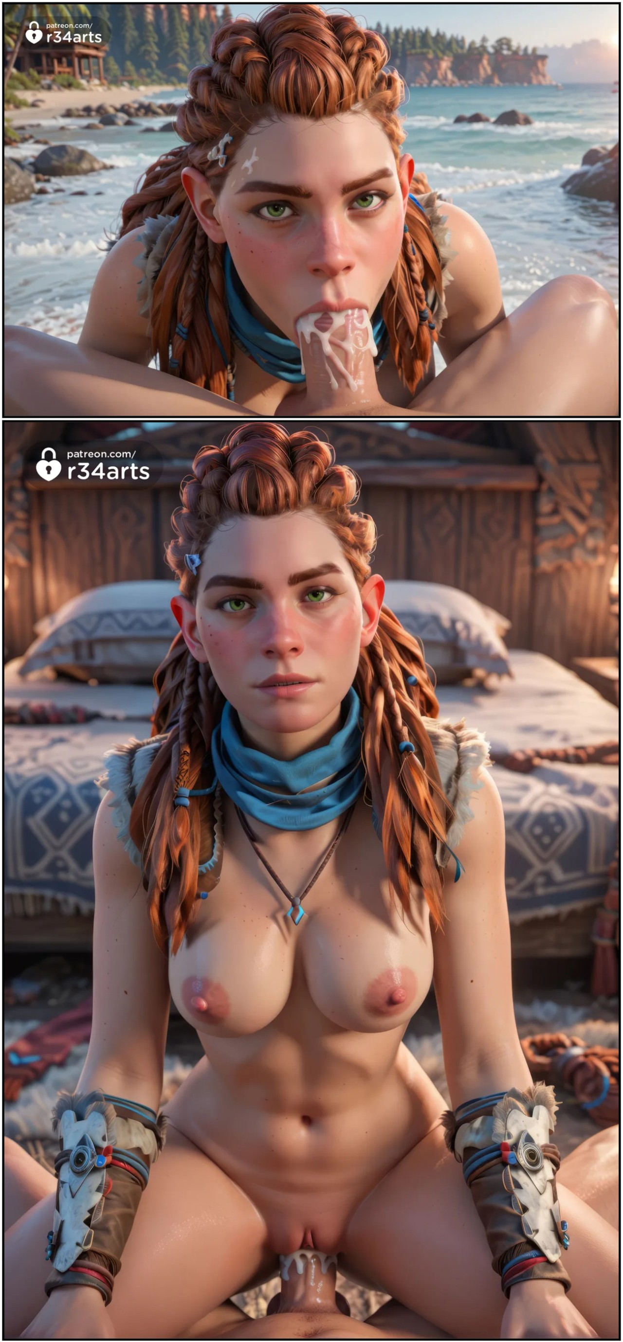 AI Generated: Aloy Porn Comics english 27