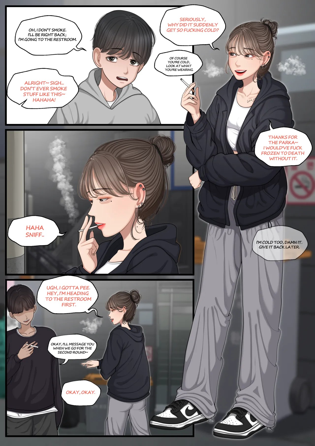 At a Bar: Senior With a Bad Personality 1 And 2 Porn Comics english 03