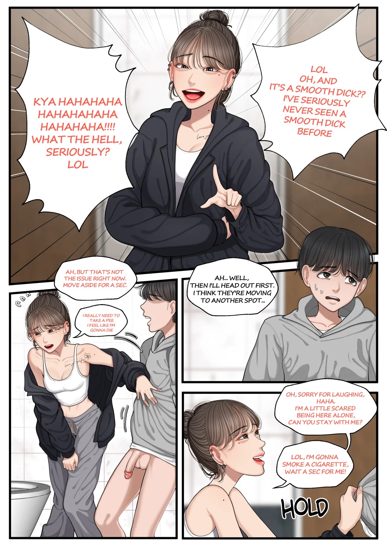 At a Bar: Senior With a Bad Personality 1 And 2 Porn Comics english 05
