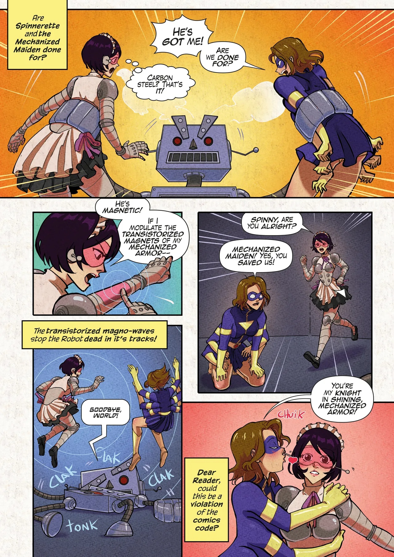 Golden Age Spinny x Mecha Maid Porn Comics english 03