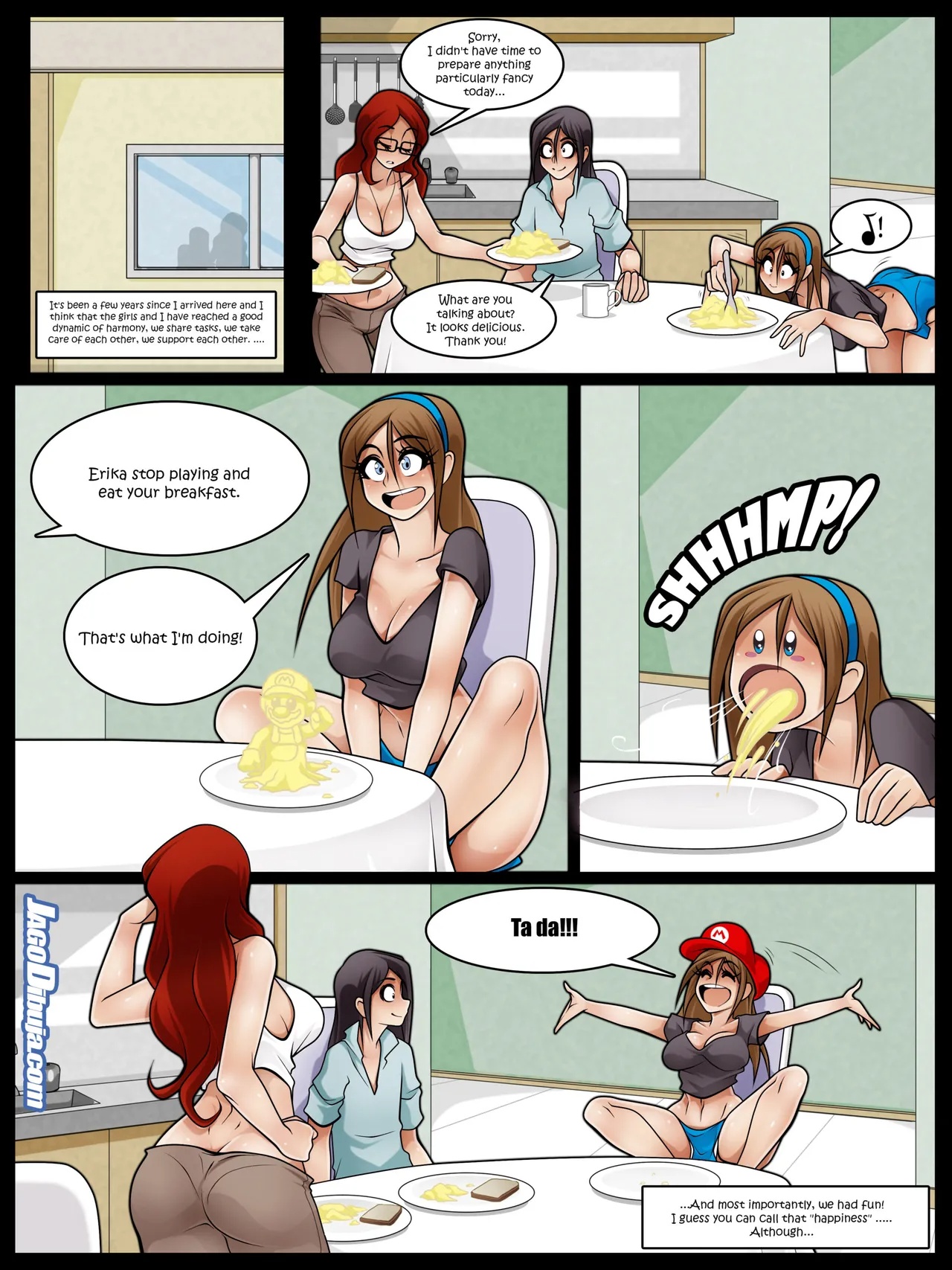 Living With HipsterGirl And GamerGirl Web-Comic Porn Comics english 04