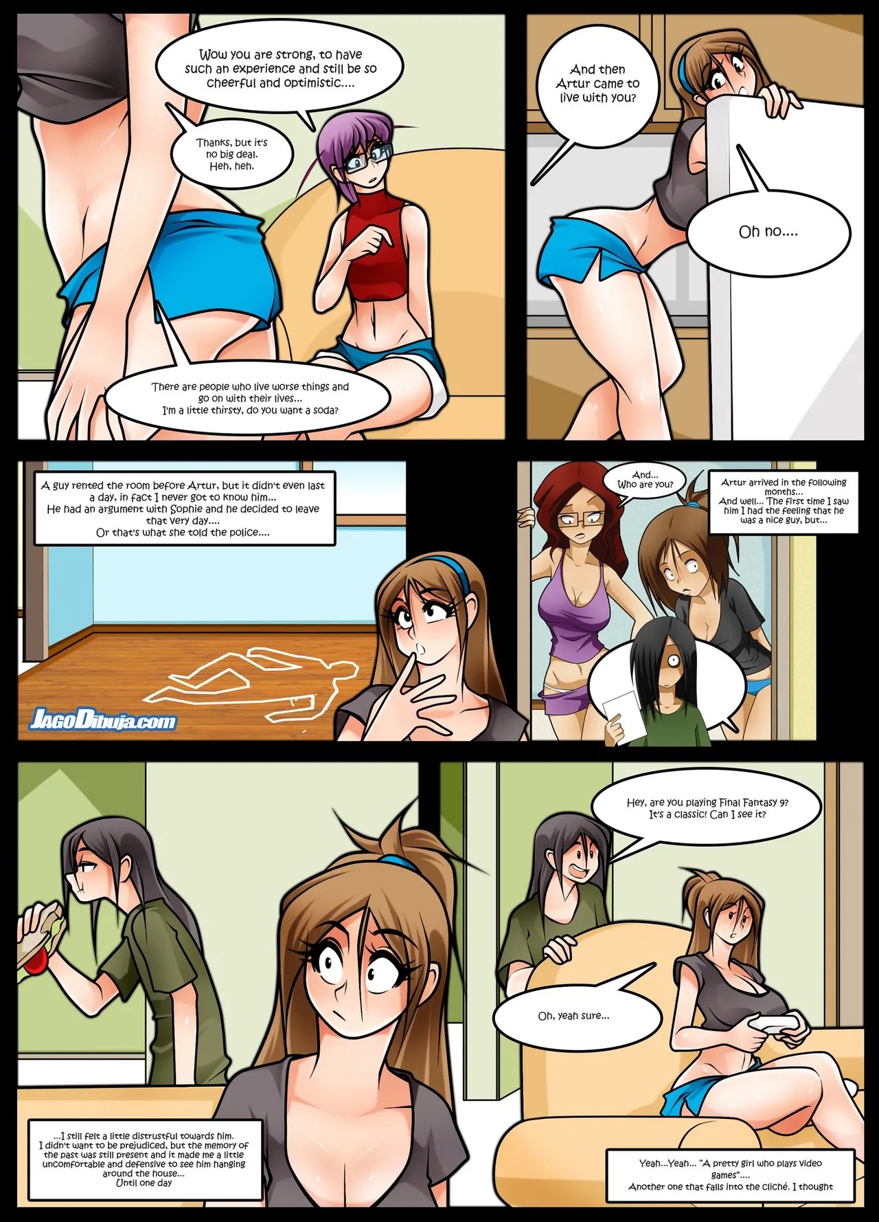 Living With HipsterGirl And GamerGirl Web-Comic Porn Comics english 39