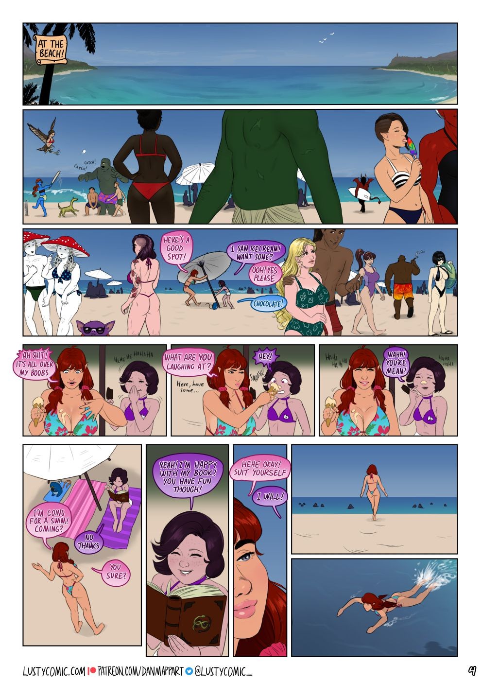 Lusty In Fantastic Breasts Part 4: Lusty And The Mermaid Porn Comics english 04