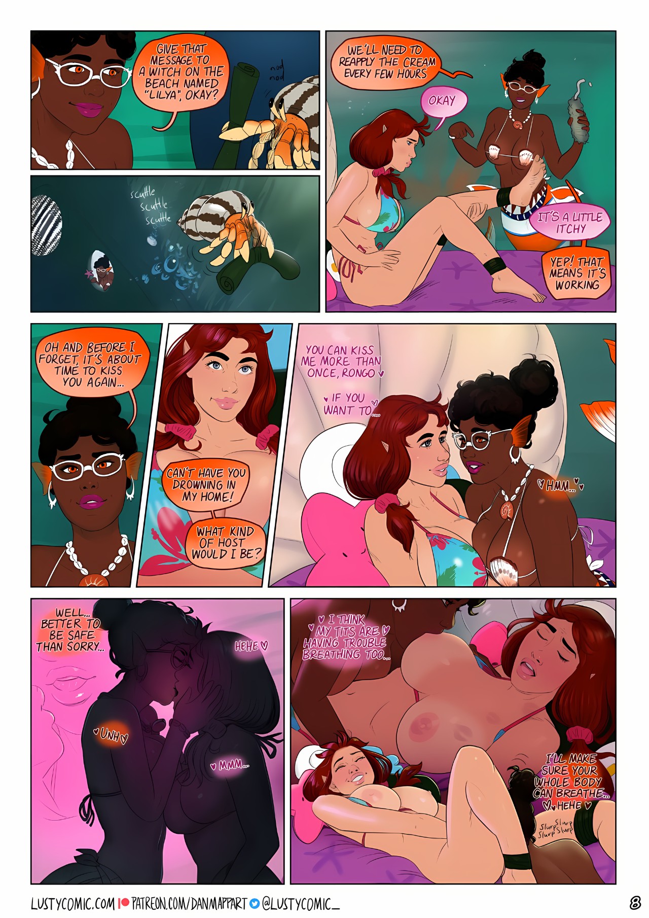 Lusty In Fantastic Breasts Part 4: Lusty And The Mermaid Porn Comics english 08