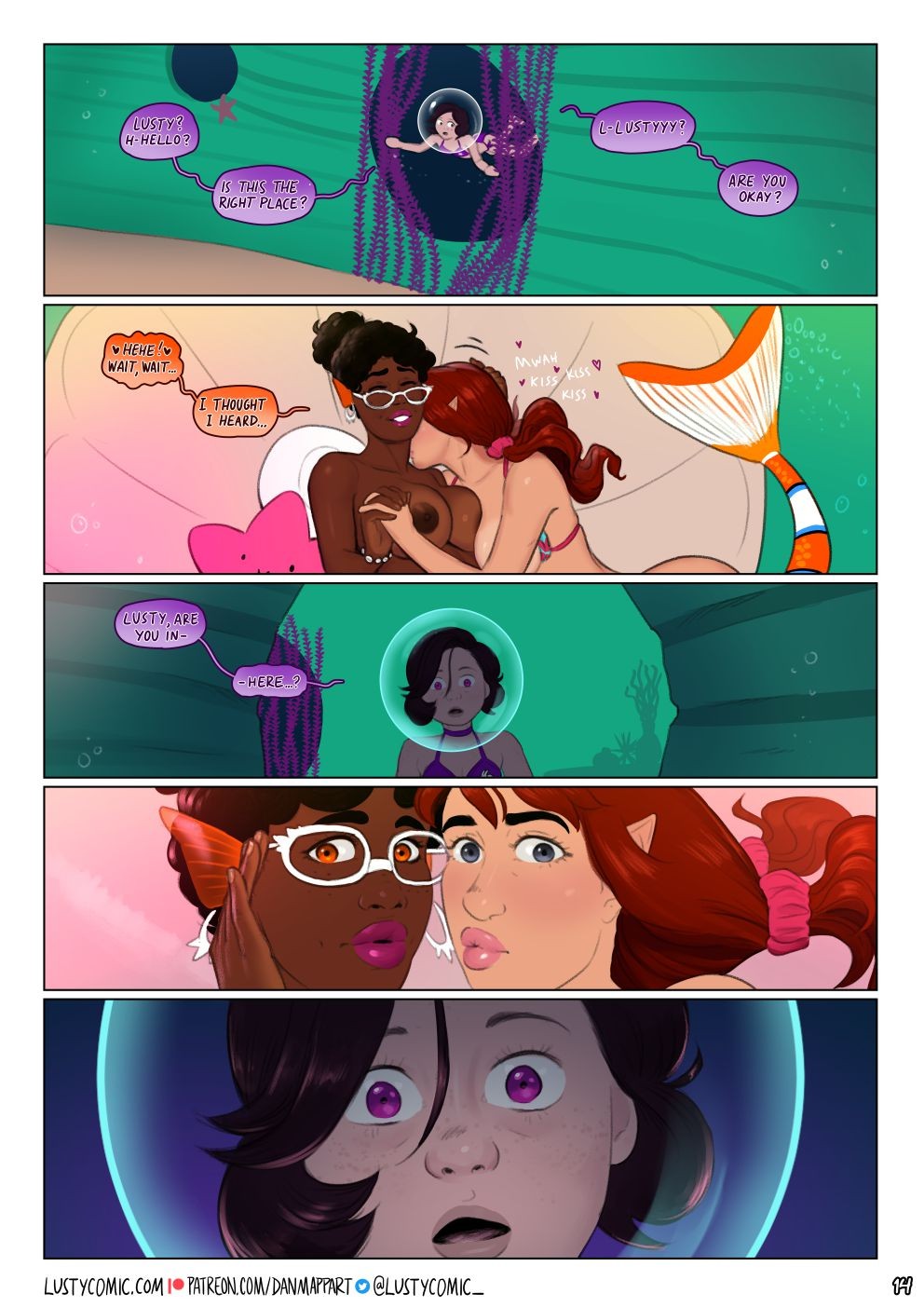 Lusty In Fantastic Breasts Part 4: Lusty And The Mermaid Porn Comics english 14