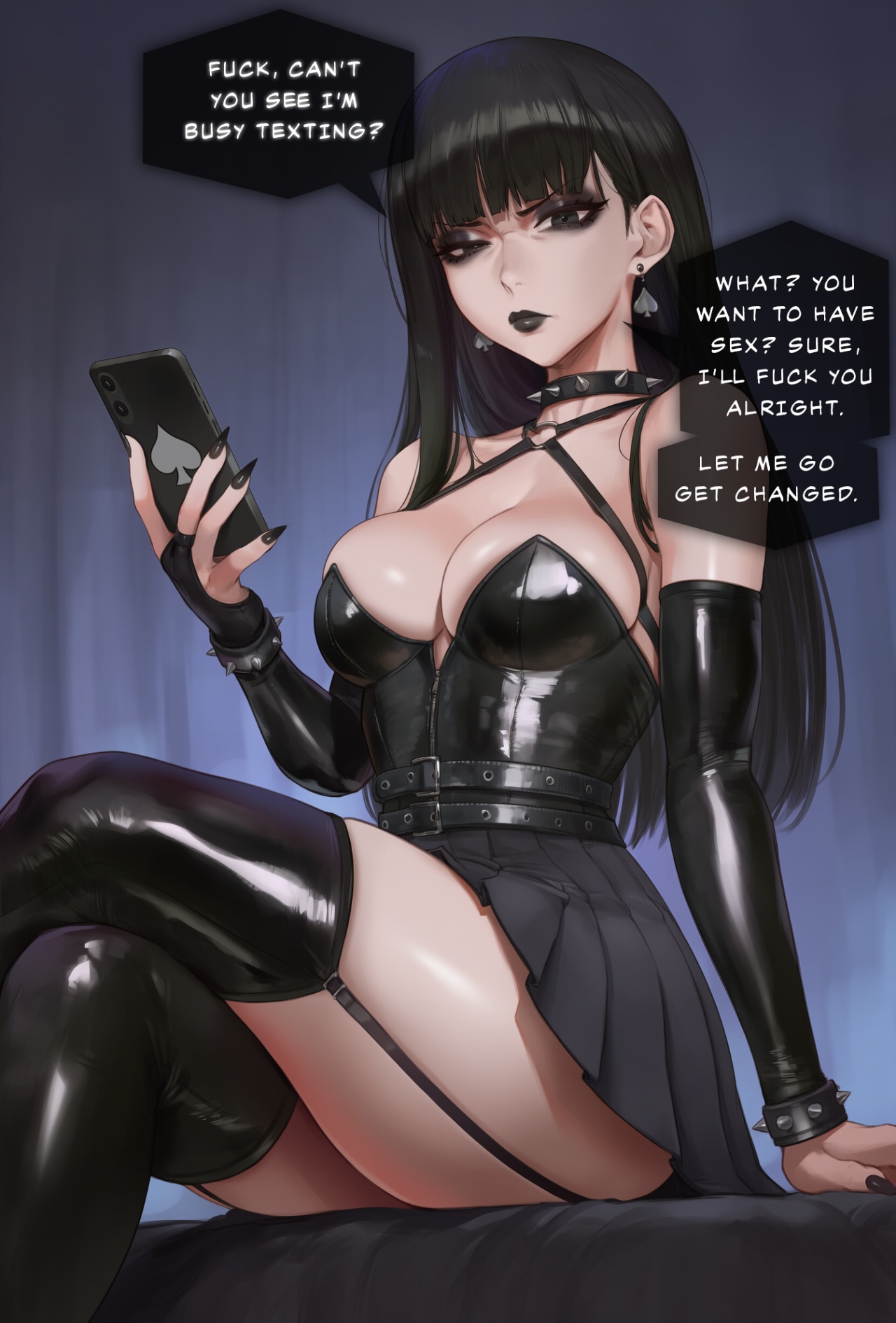Mean Goth Girl Porn Comics english 09