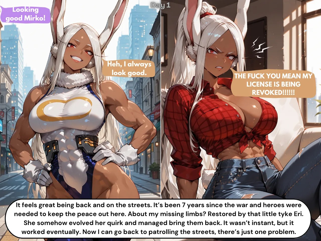 My Bimbo Hero: Mirko  Porn Comics english 02