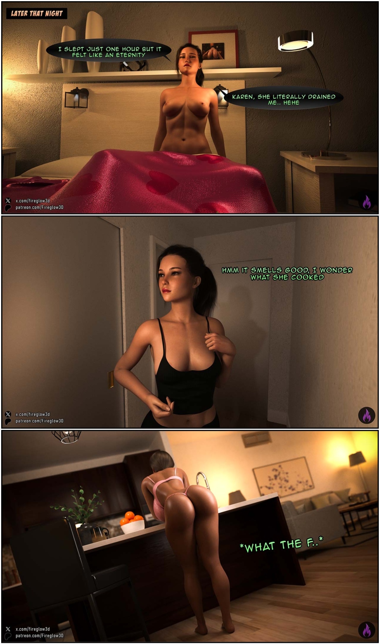 My Neighbor Didn't Know I'm a Futa Part 2 Porn Comics english 02