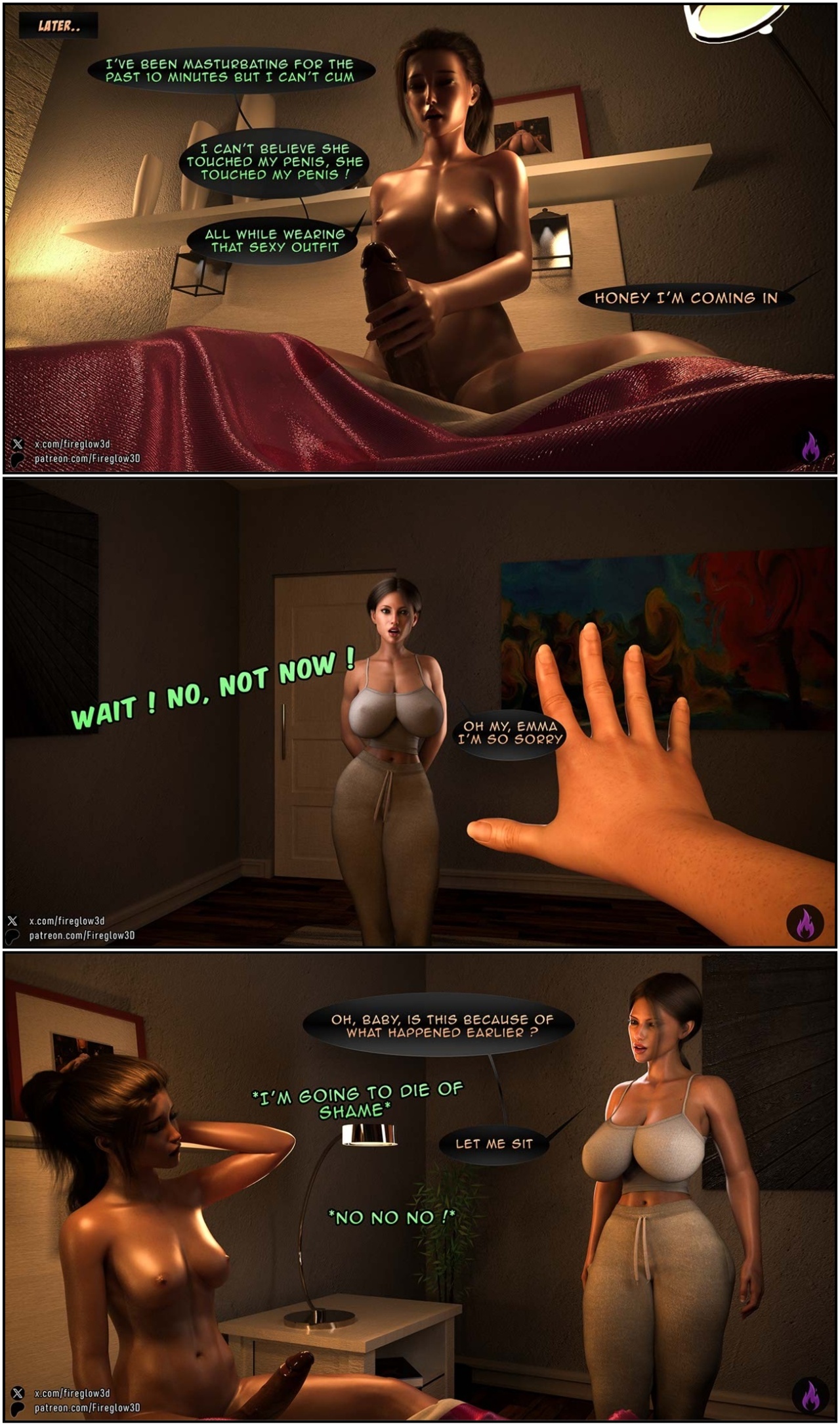 My Neighbor Didn't Know I'm a Futa Part 2 Porn Comics english 07