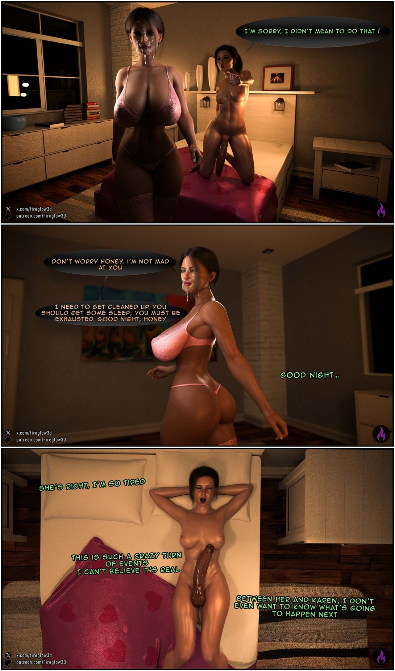 My Neighbor Didn't Know I'm a Futa Part 2 Porn Comics english 14