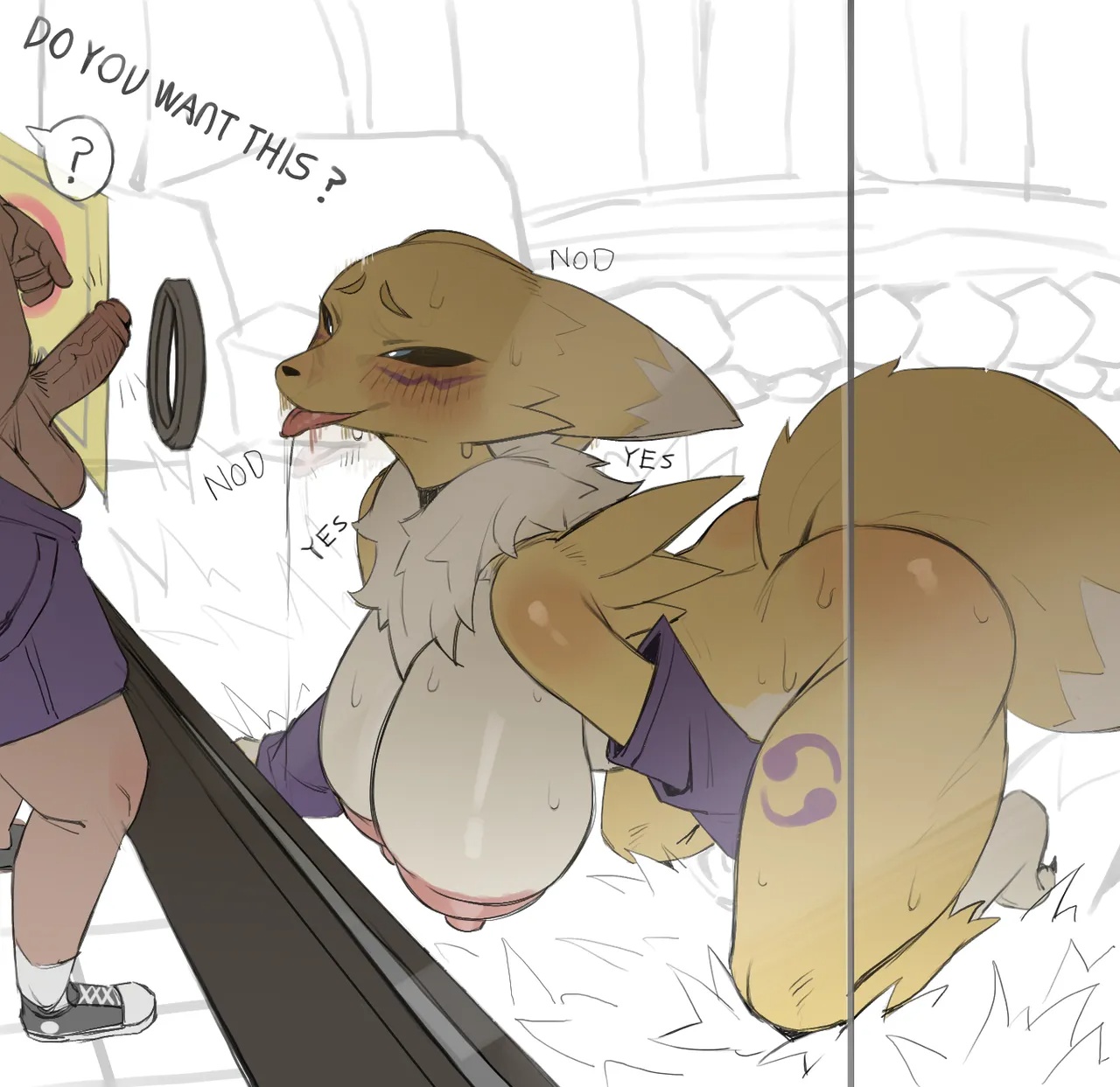 Renamon At The Zoo Porn Comics english 03