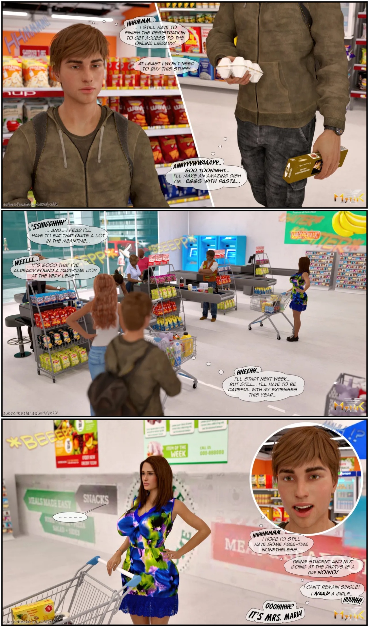 Stuck at Home By Mynkx Porn Comics english 03