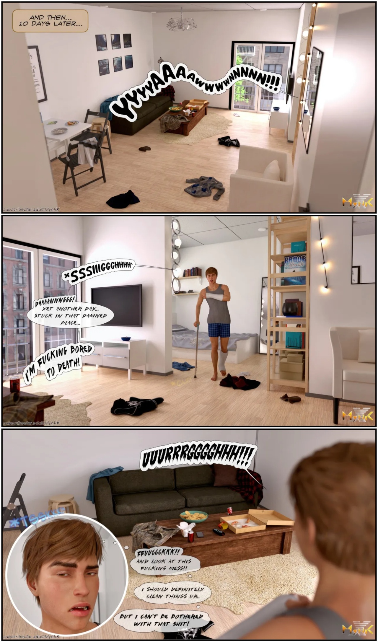 Stuck at Home By Mynkx Porn Comics english 16