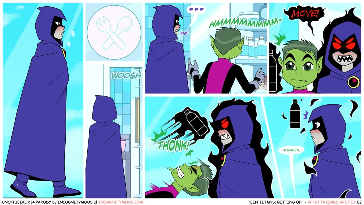 Teen Titans: Off Duty Porn Comics english 02