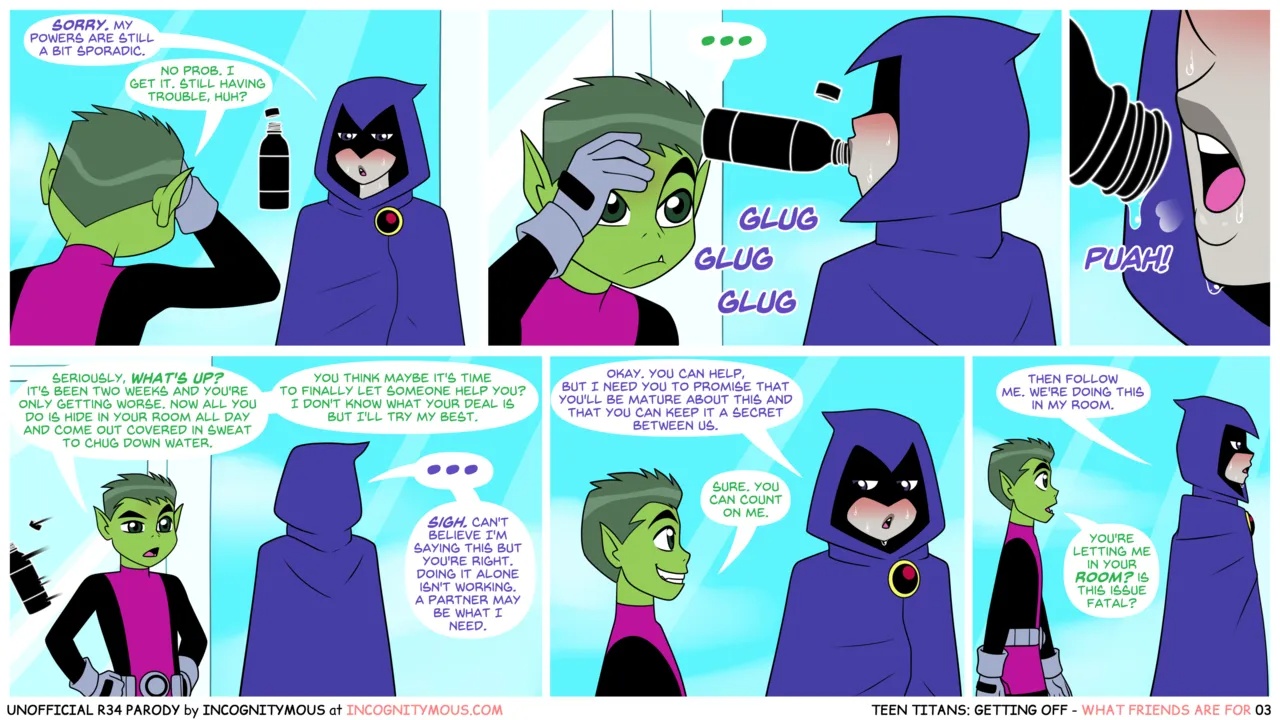 Teen Titans: Off Duty Porn Comics english 03
