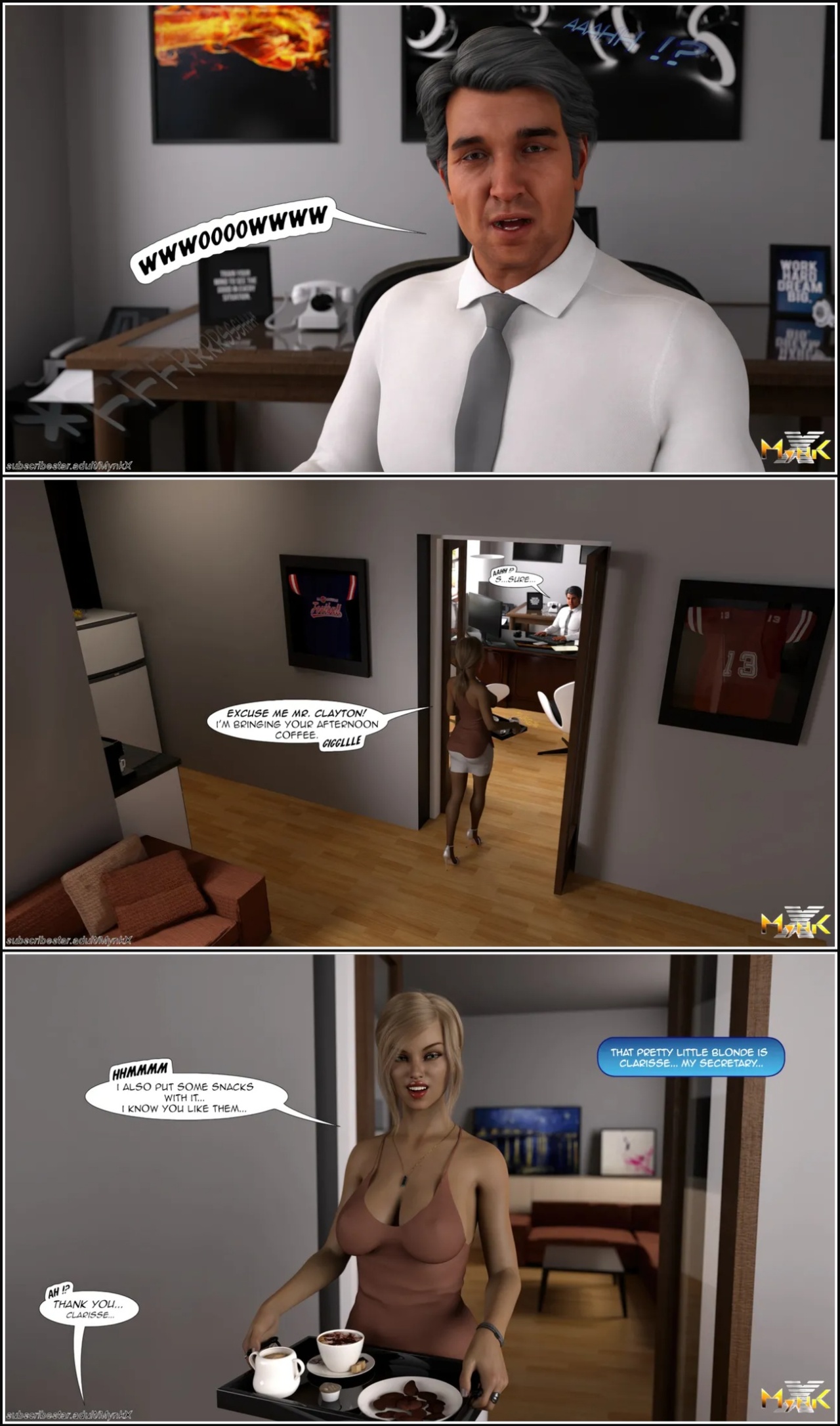 The Young Secretary Porn Comics english 04