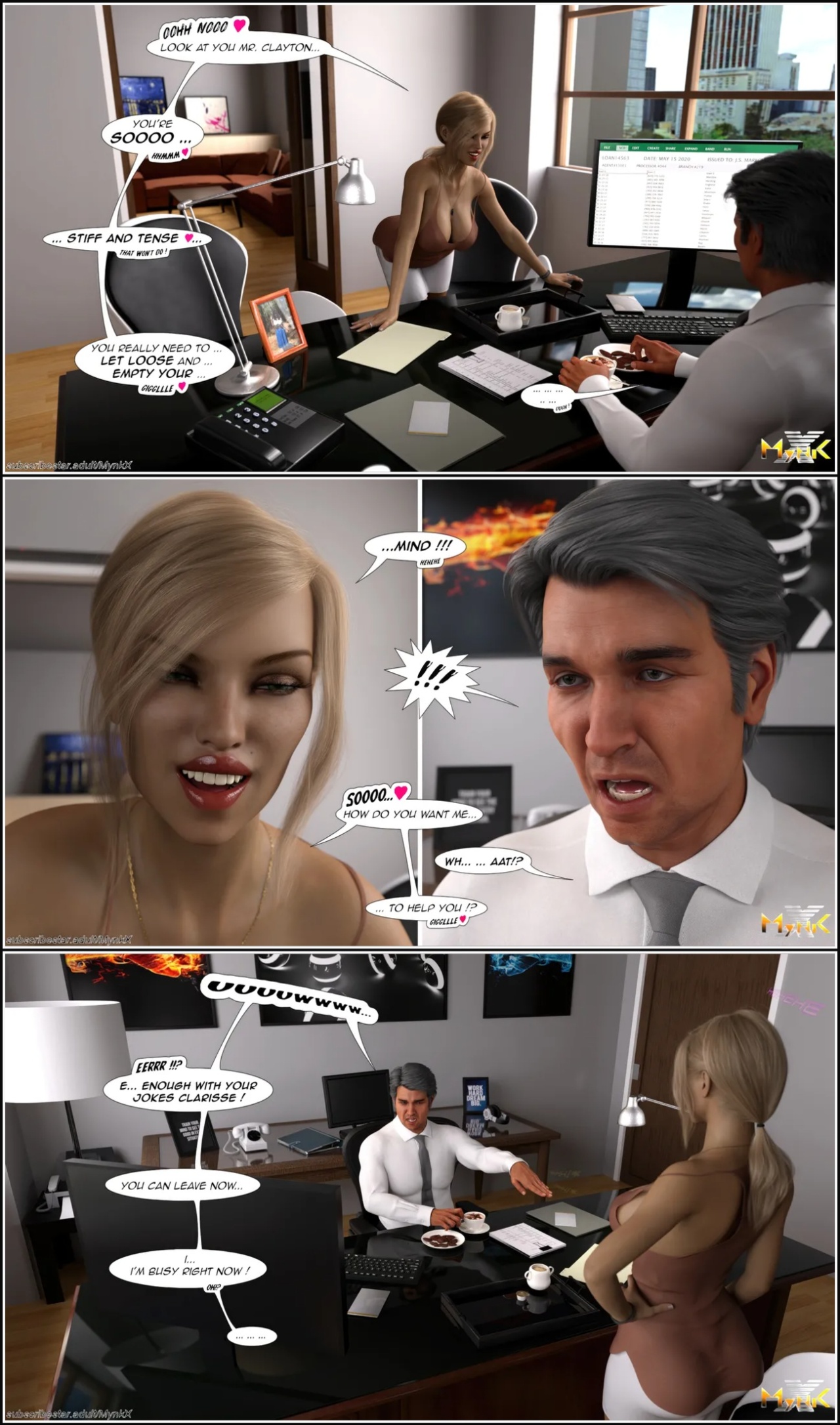 The Young Secretary Porn Comics english 06
