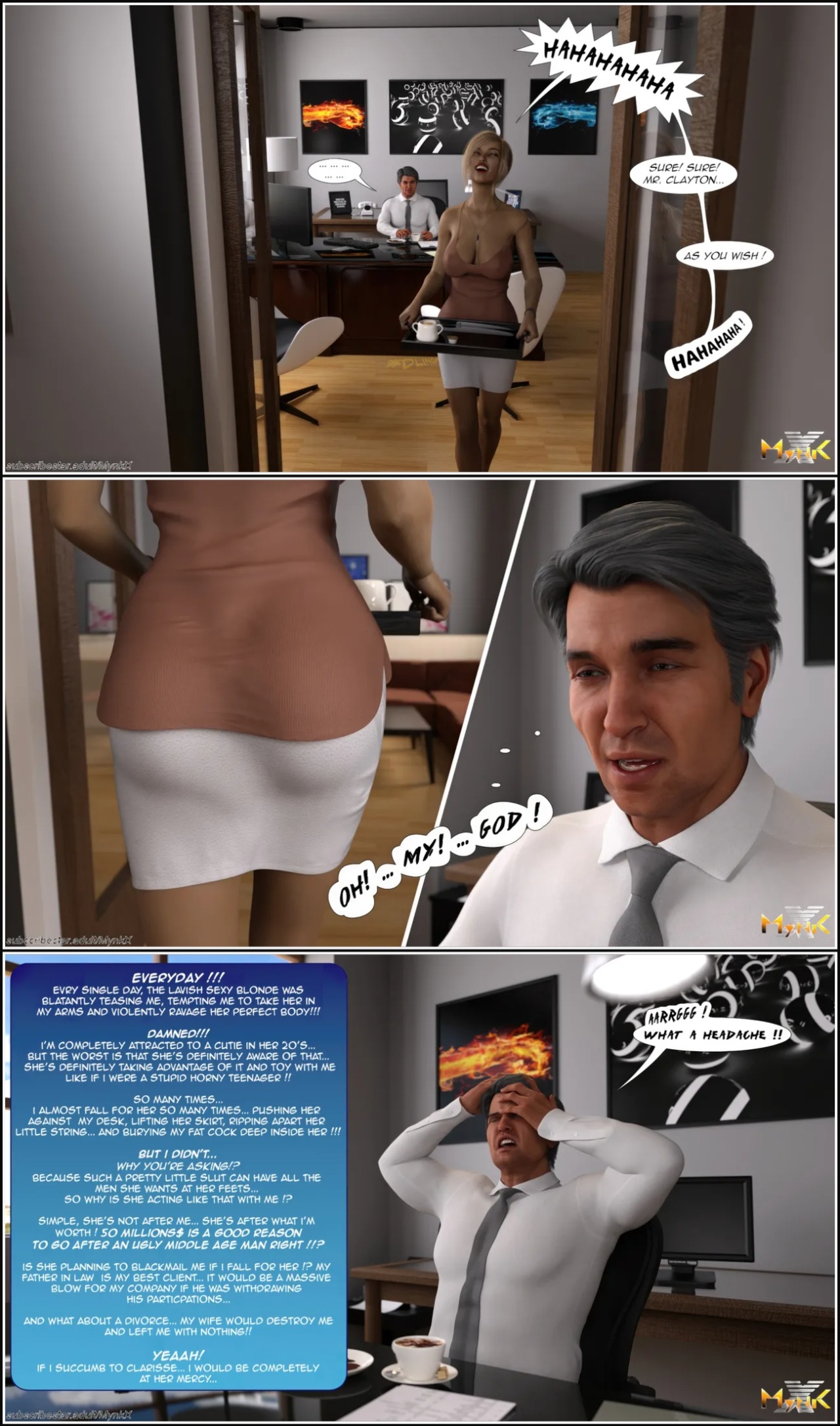 The Young Secretary Porn Comics english 07