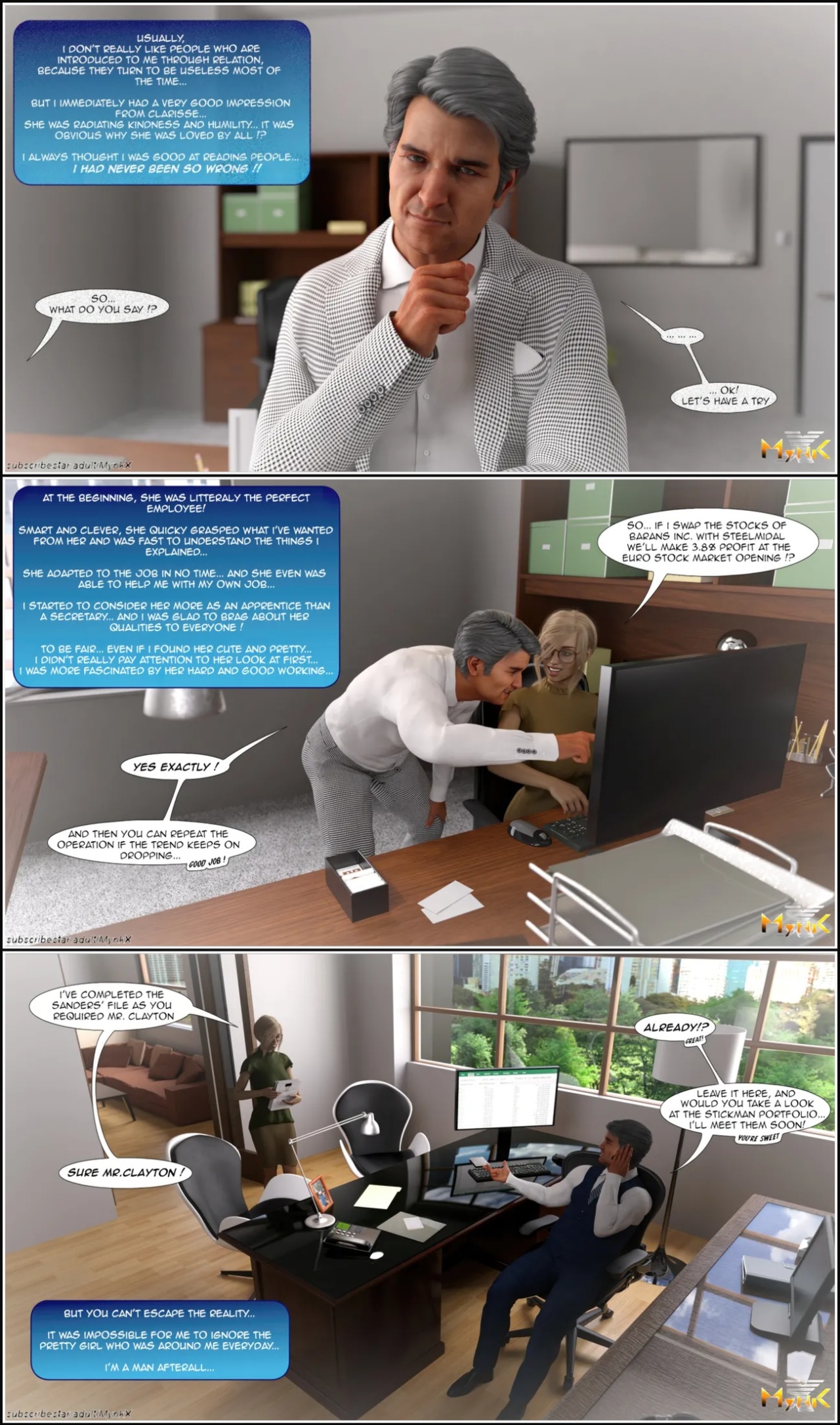 The Young Secretary Porn Comics english 09