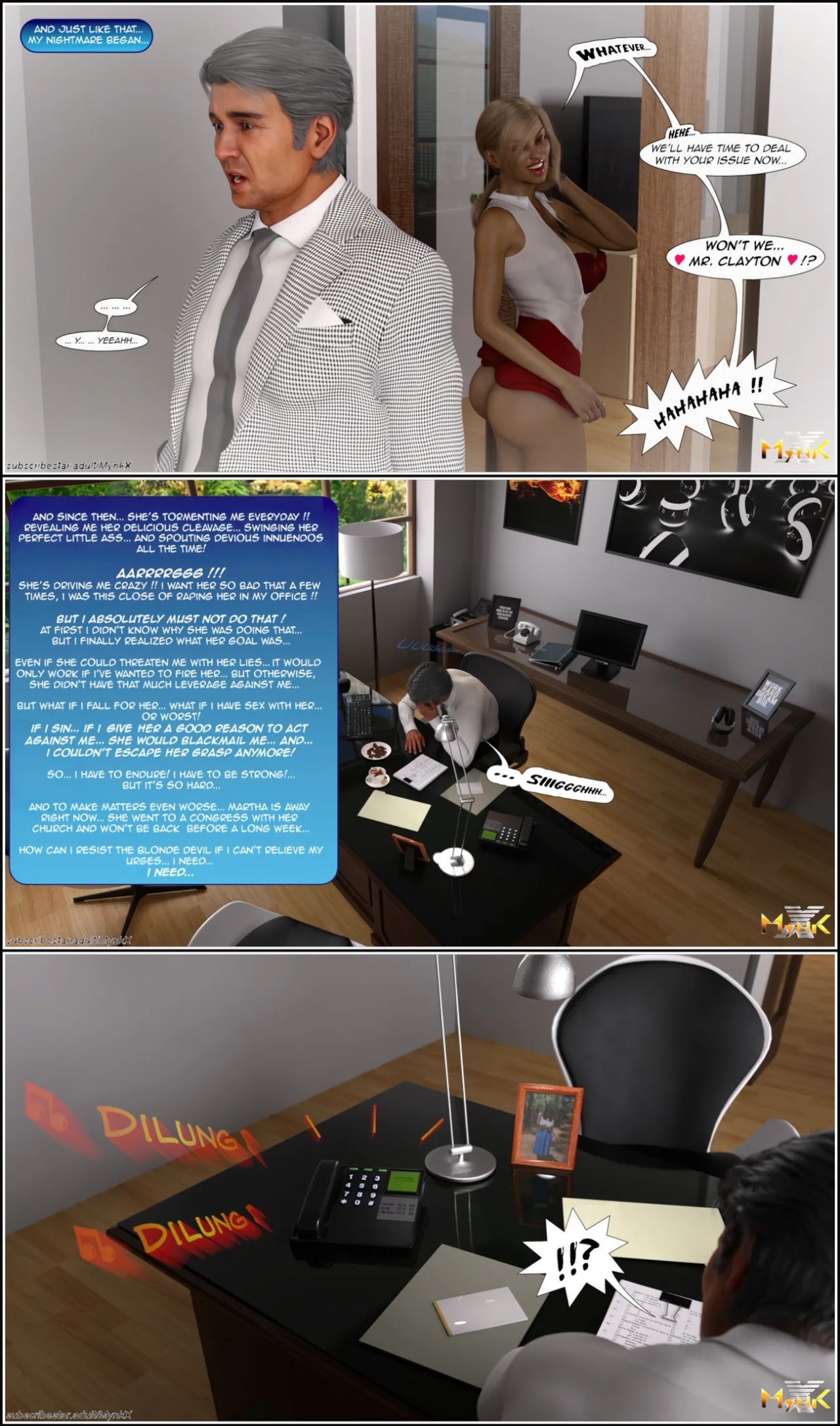 The Young Secretary Porn Comics english 15