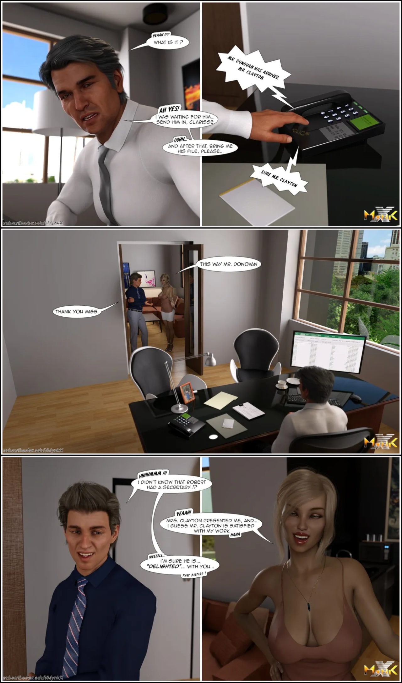 The Young Secretary Porn Comics english 16