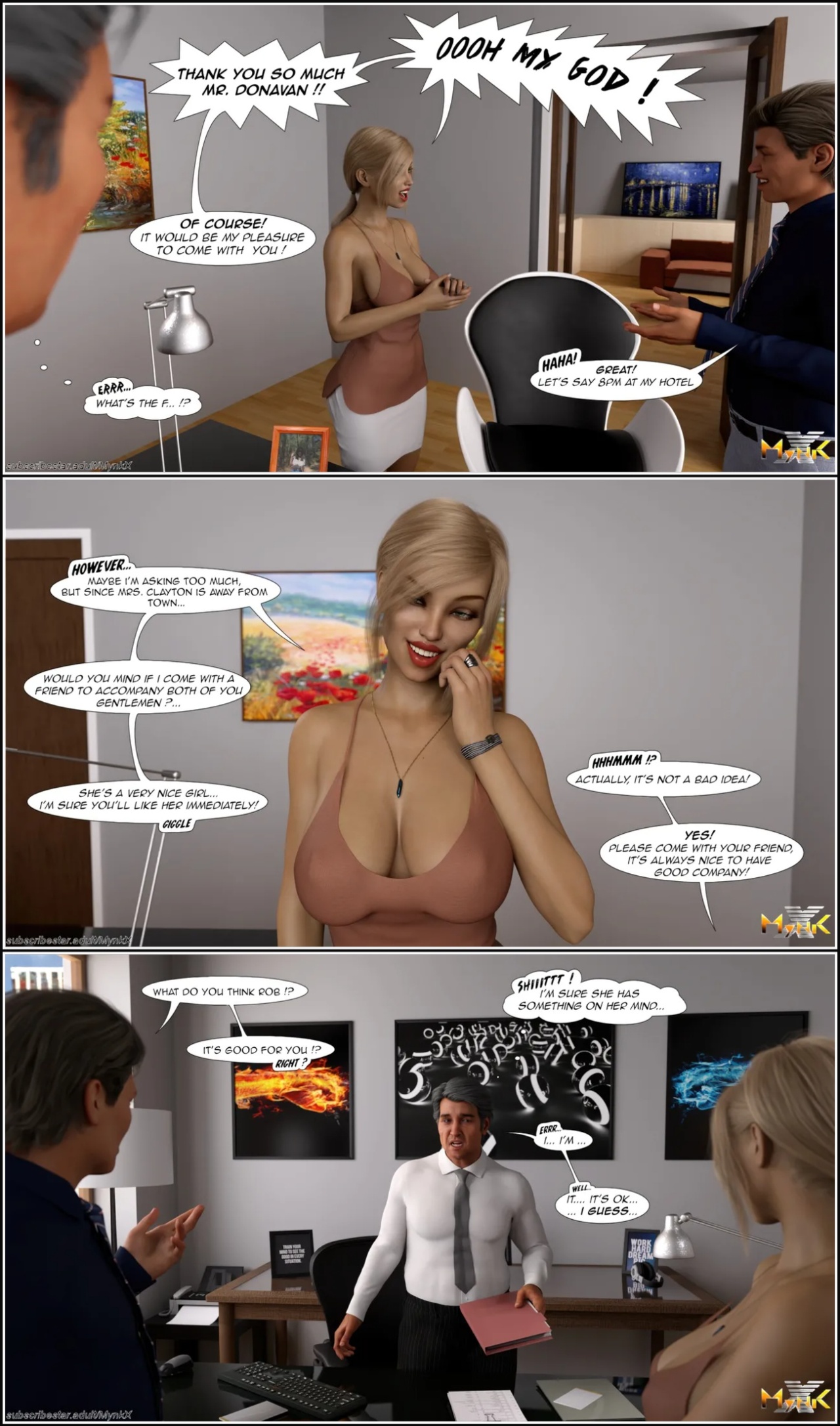 The Young Secretary Porn Comics english 21