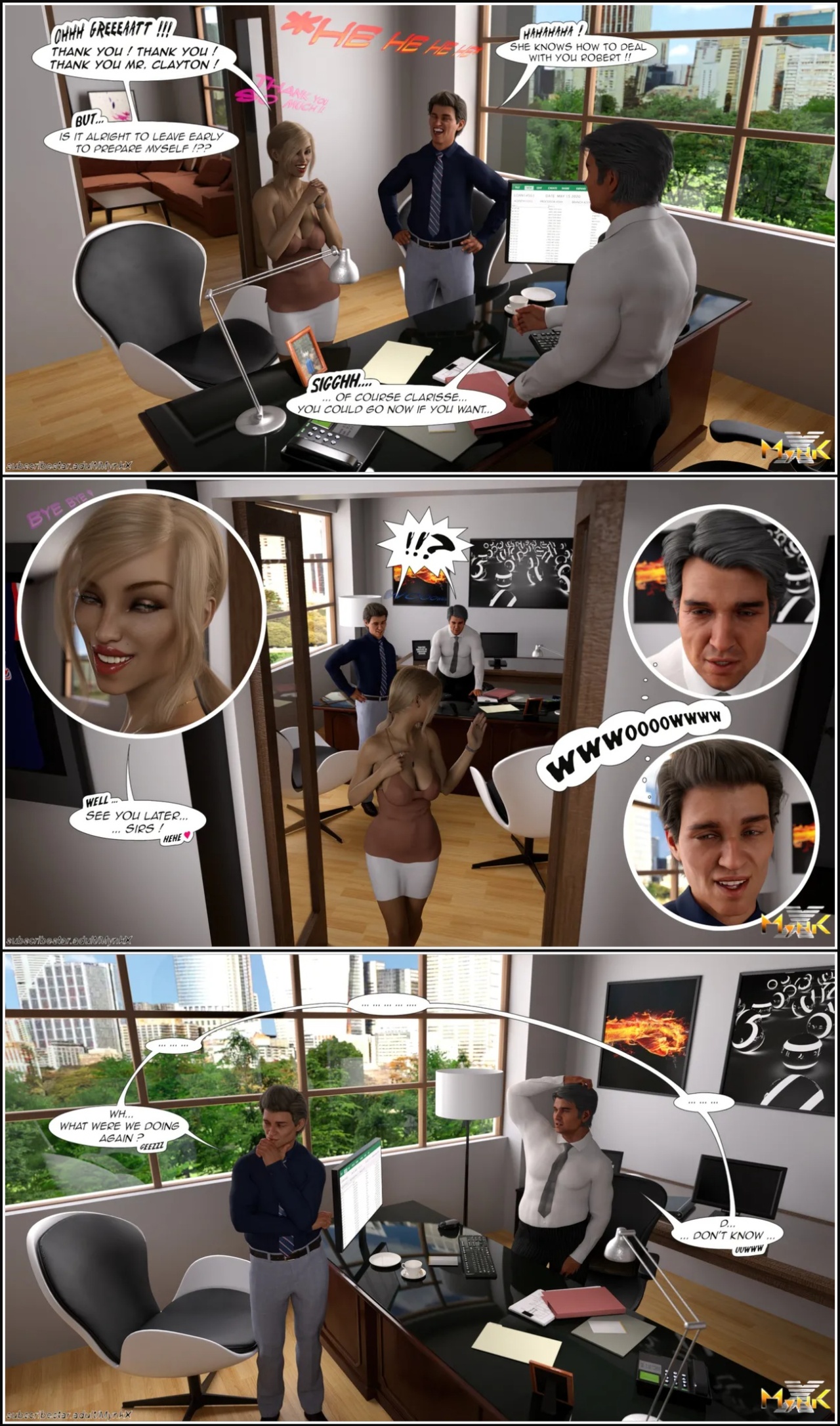 The Young Secretary Porn Comics english 22