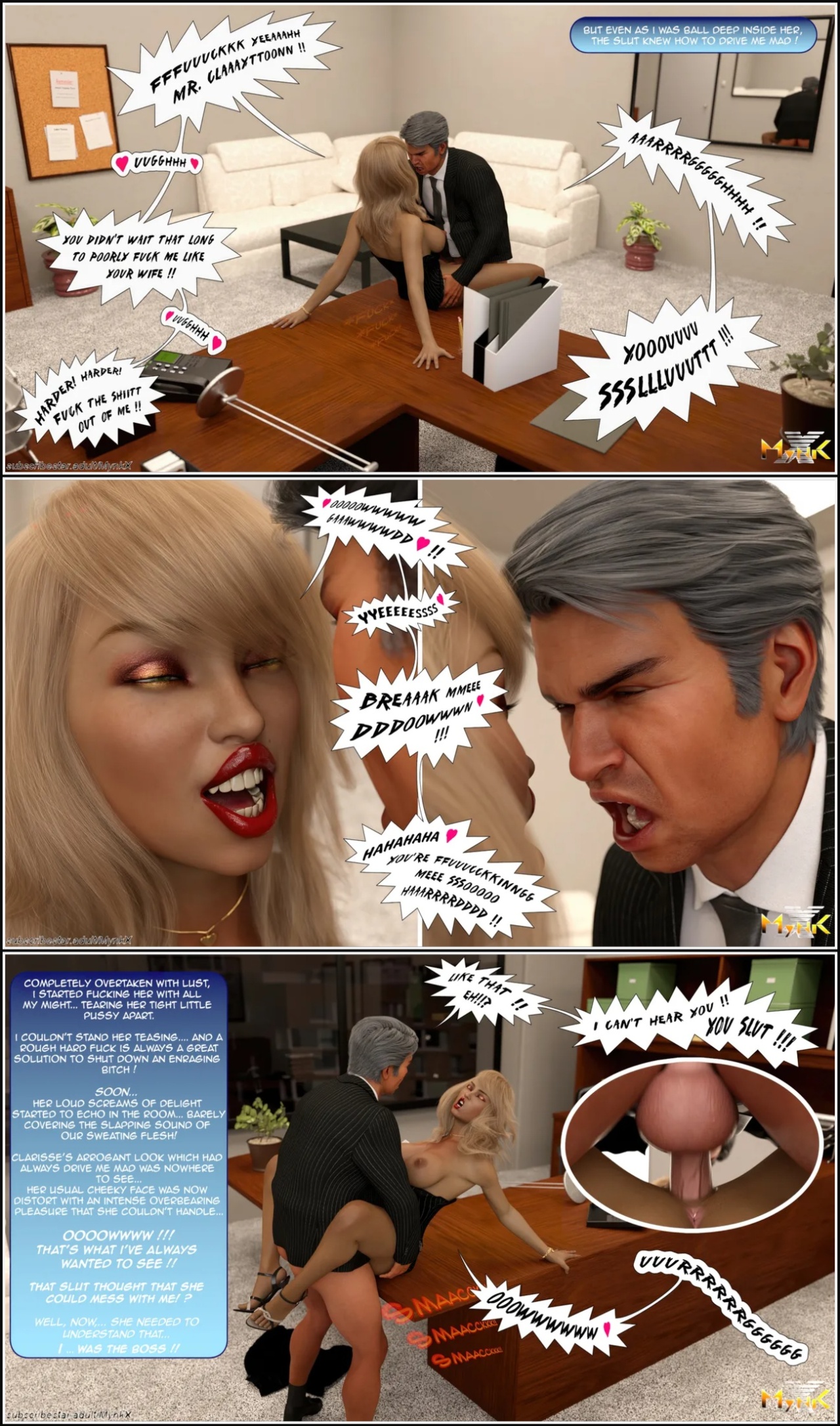 The Young Secretary Porn Comics english 45