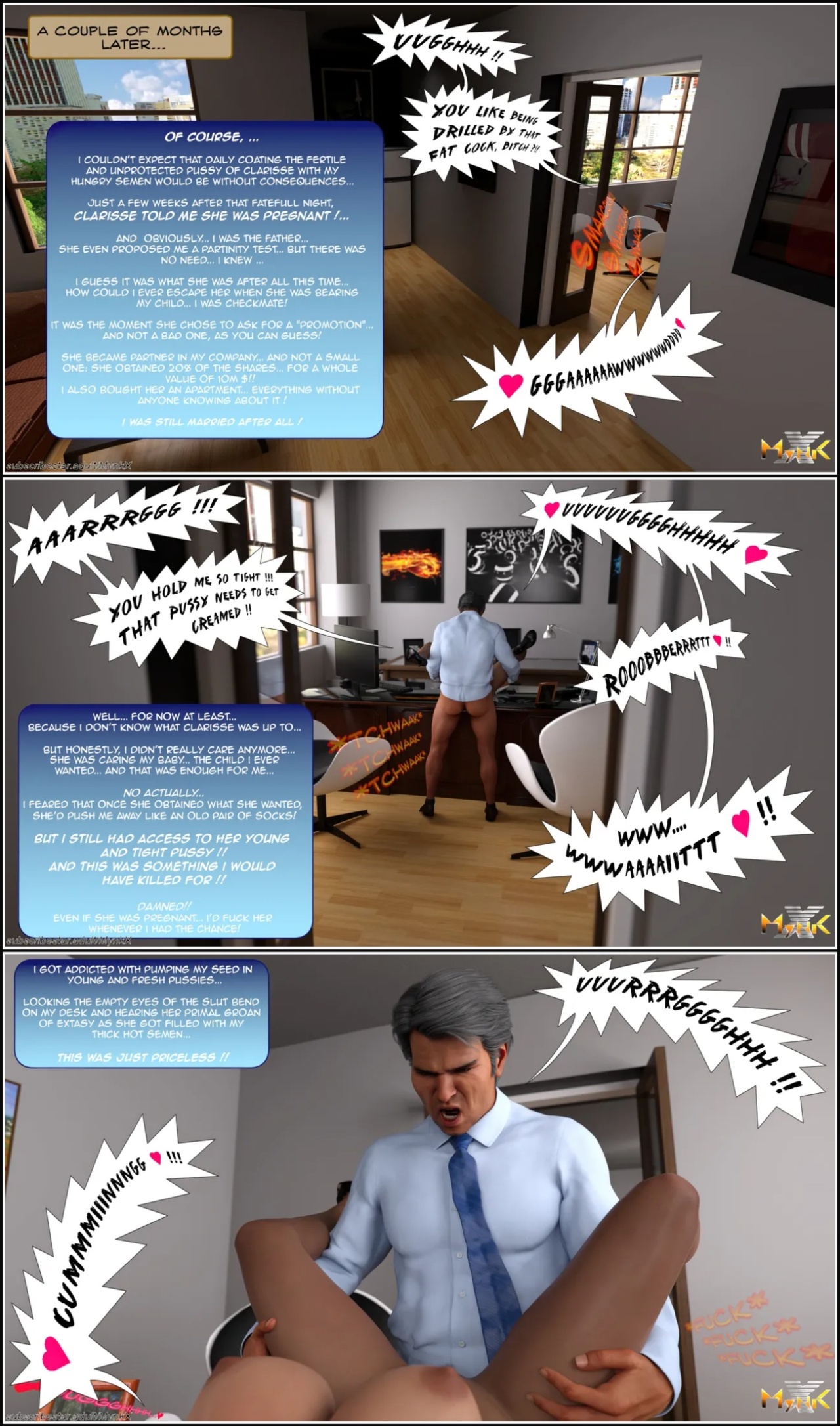 The Young Secretary Porn Comics english 63