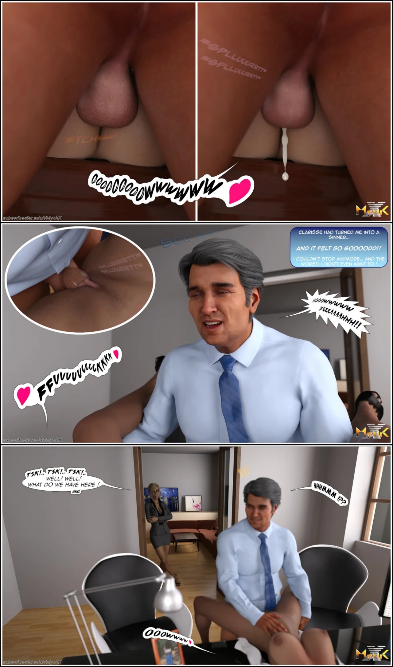 The Young Secretary Porn Comics english 64