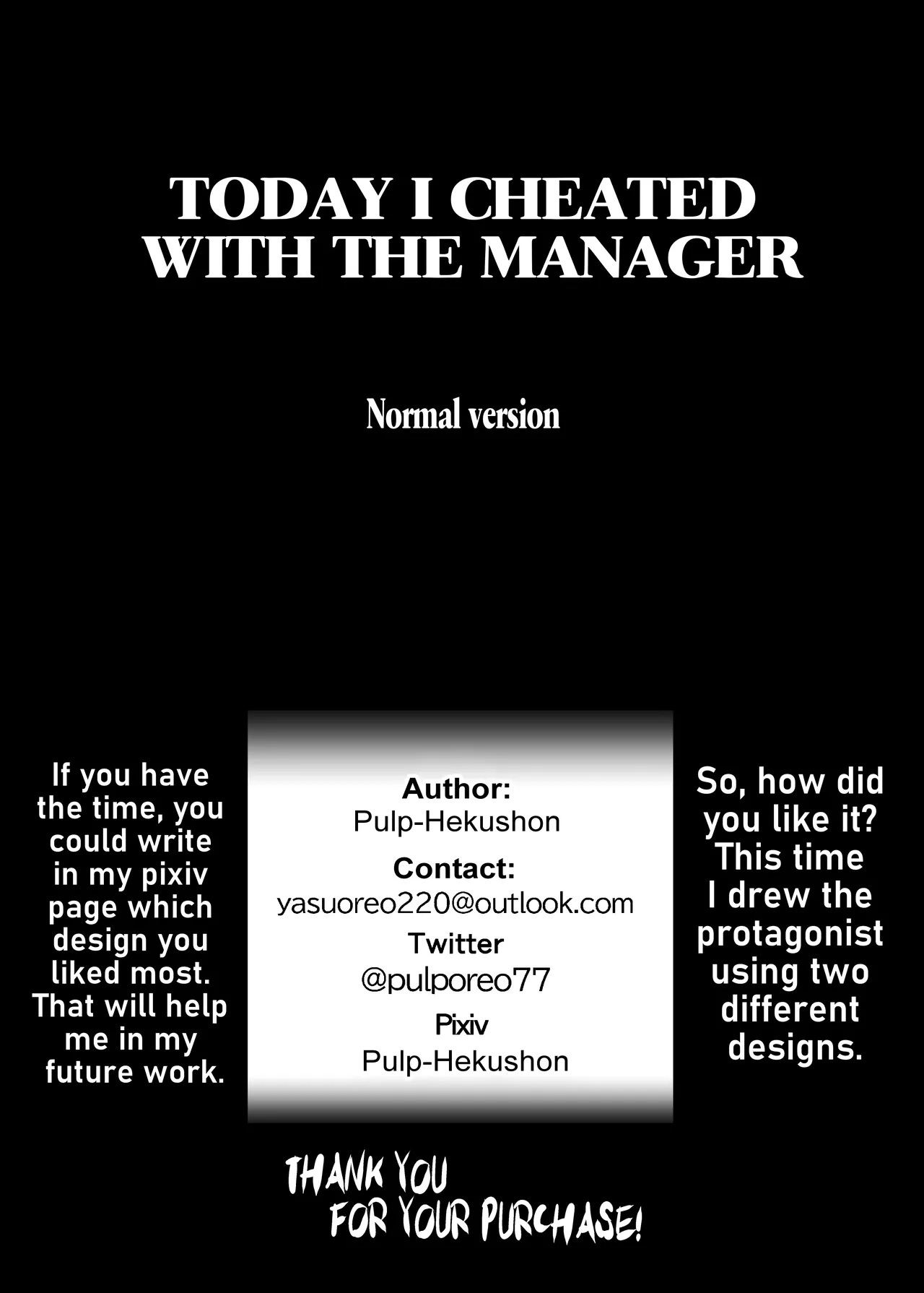 Today, I Cheated with the Manager Porn Comics english 57