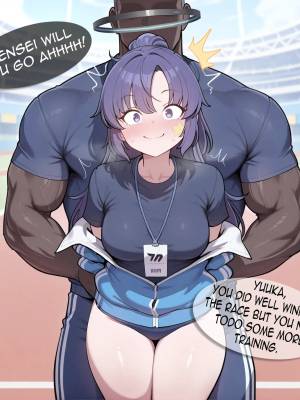 AI Generated: Tracksuit Yuuka Porn Comics english 04