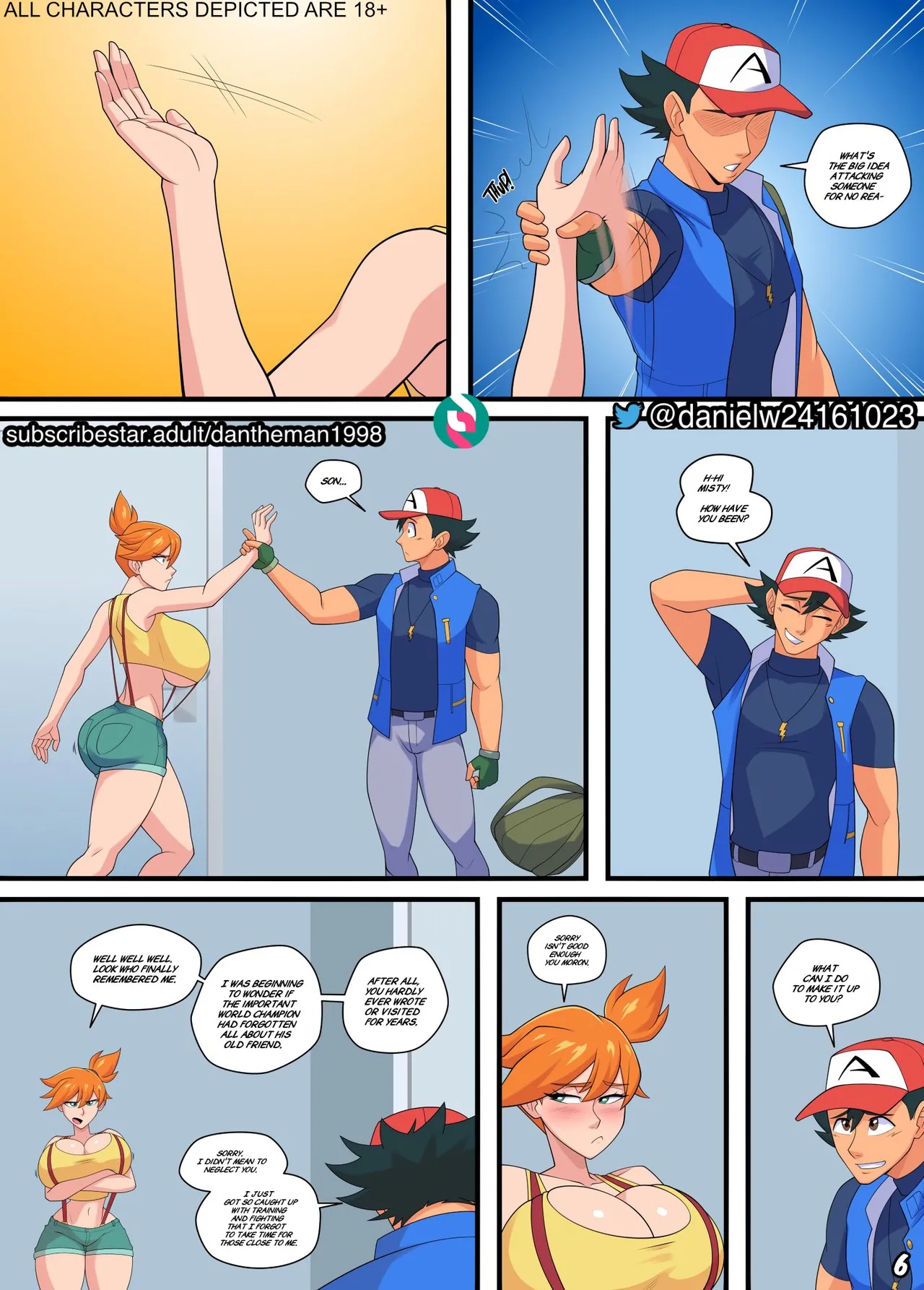 Ash And Misty's Final Fight Porn Comics english 07