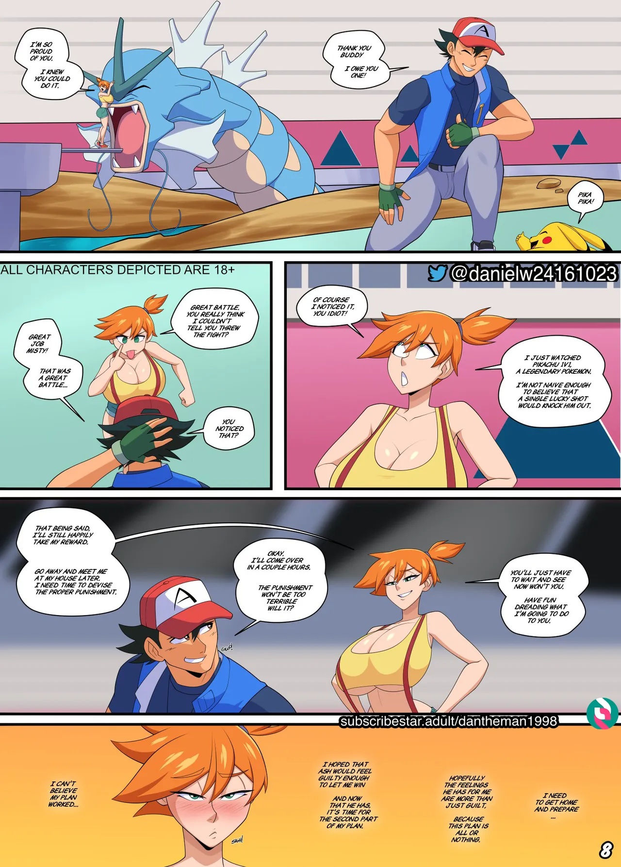 Ash And Misty's Final Fight Porn Comics english 09