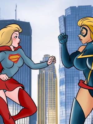 Battle Of Supes: Supergirl vs Captain Marvel Porn Comics english 02