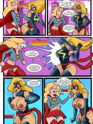 Battle Of Supes: Supergirl vs Captain Marvel Porn Comics english 04