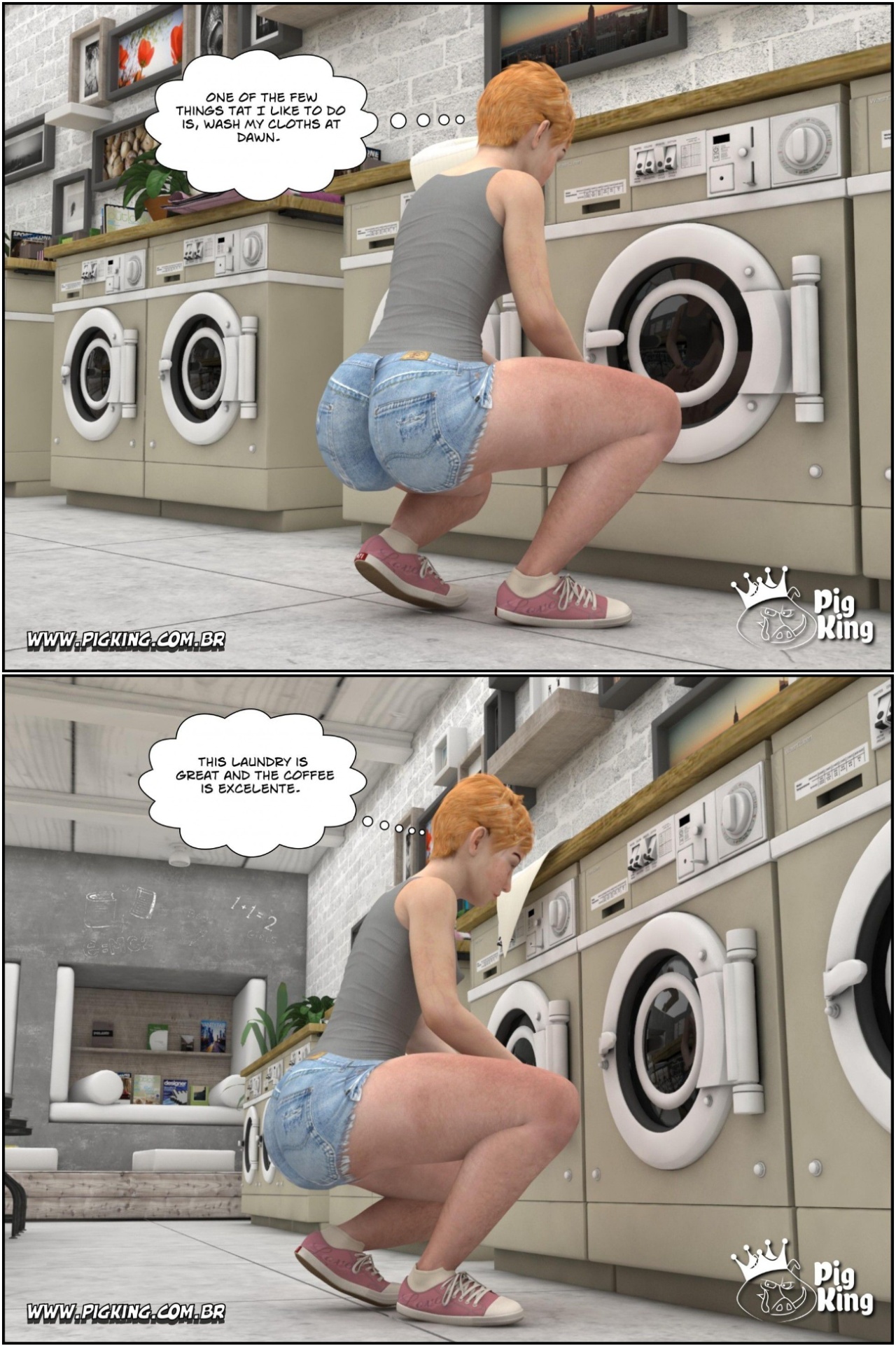 Coffee In The Laundry Porn Comics english 02