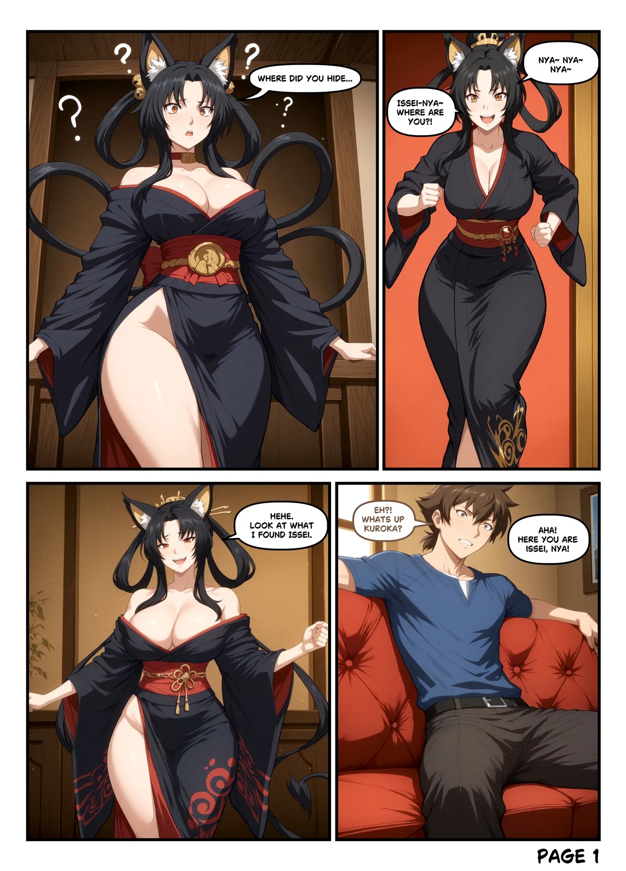 Curiosity Breeds The Cat Porn Comics english 02