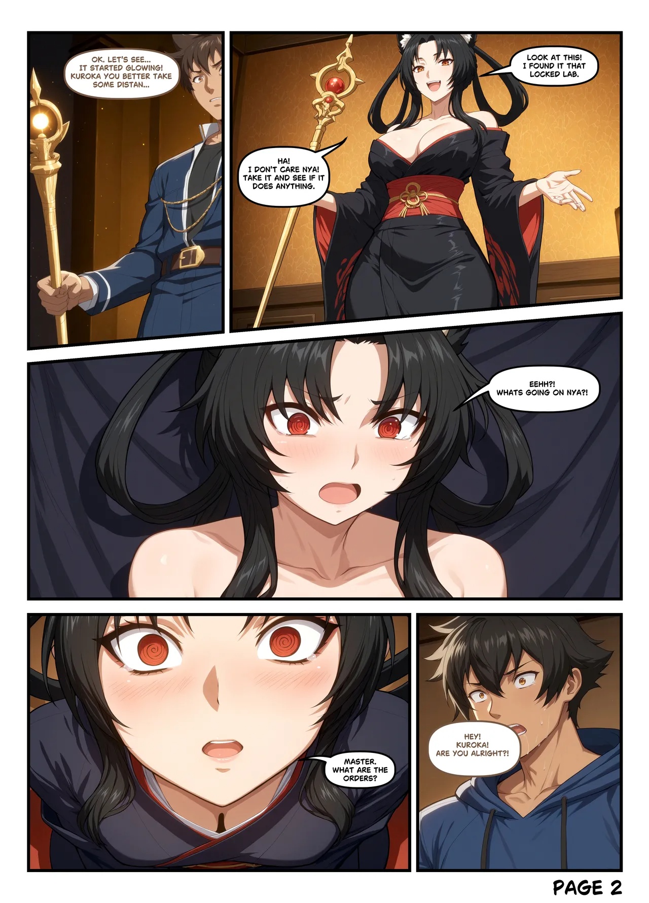 Curiosity Breeds The Cat Porn Comics english 03