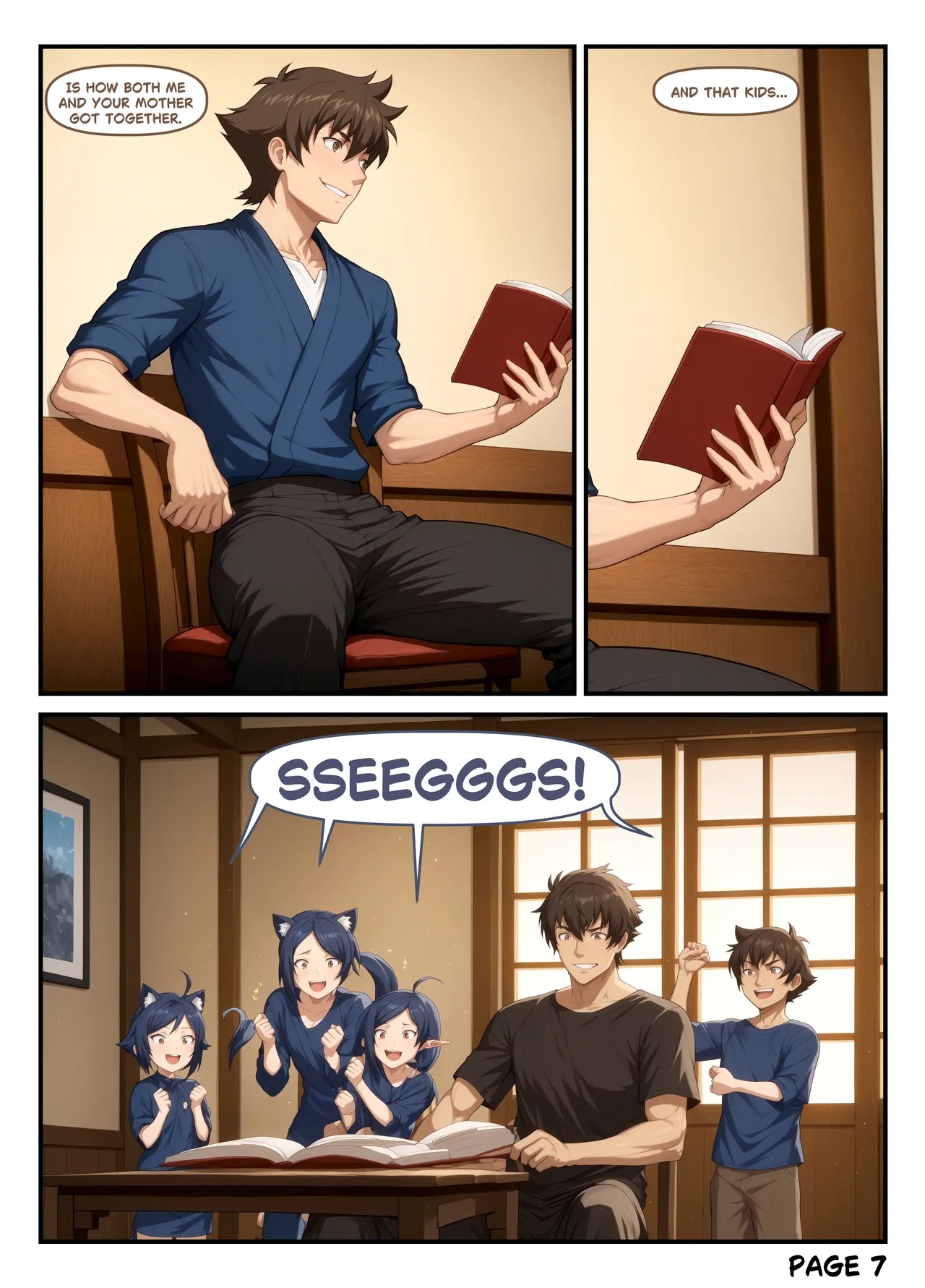 Curiosity Breeds The Cat Porn Comics english 08