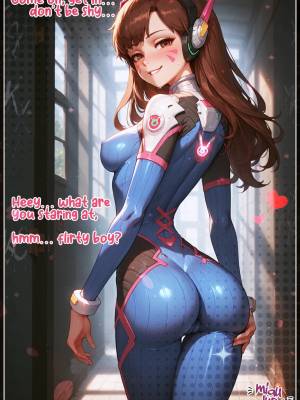 D.va From Overwatch In OVERSLUTS Porn Comics english 11